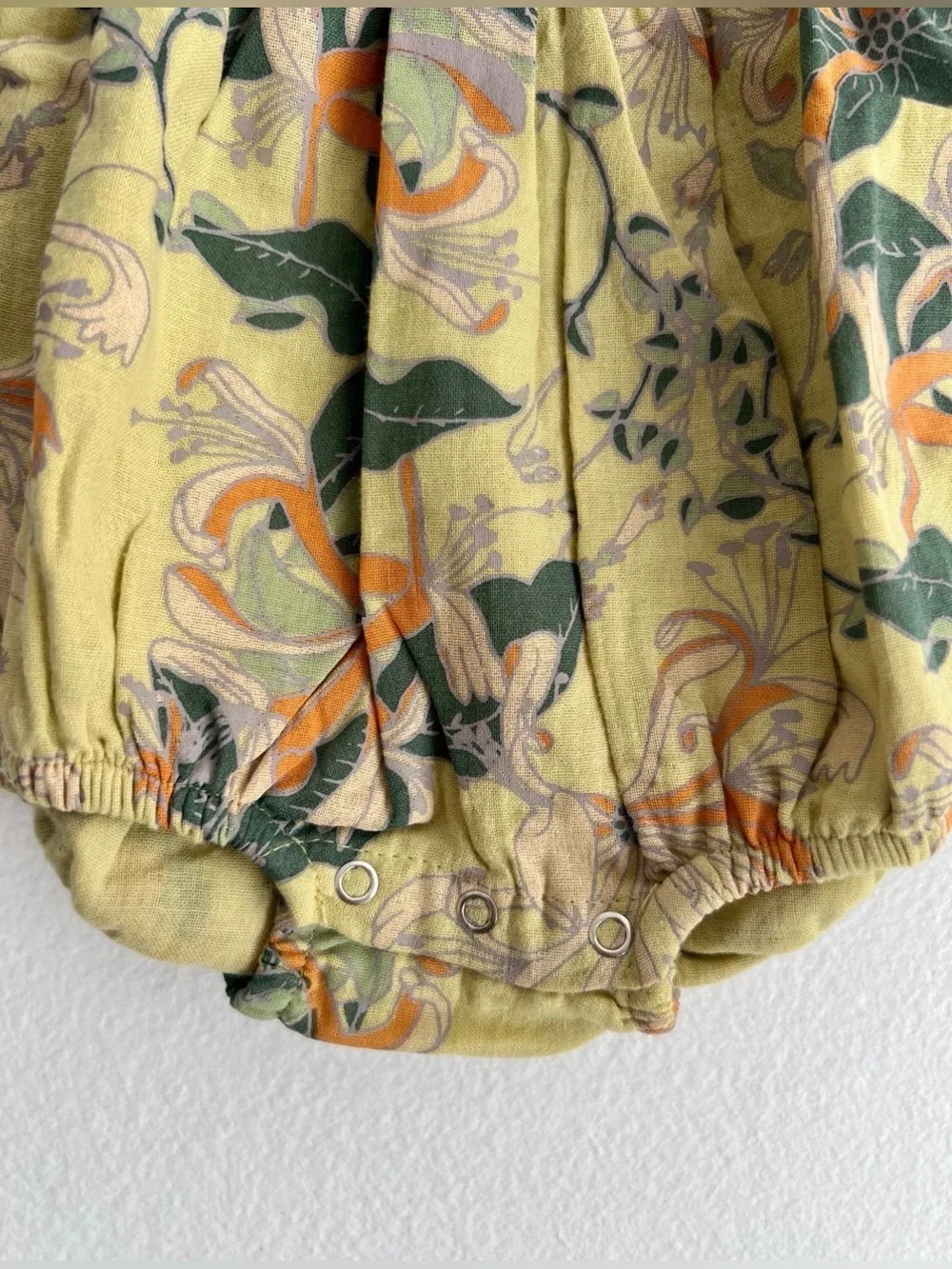 kate quinn Floral Smocked Baby Bubble Romper